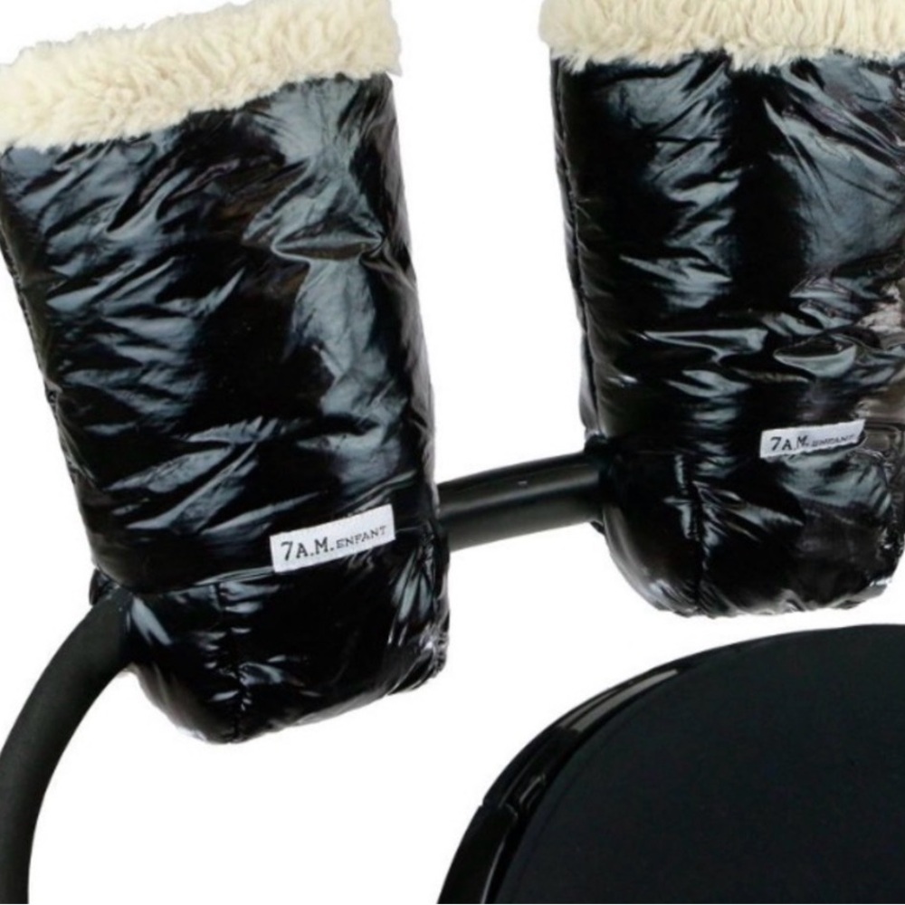 7 A.M. Enfant Black Stroller Mittens